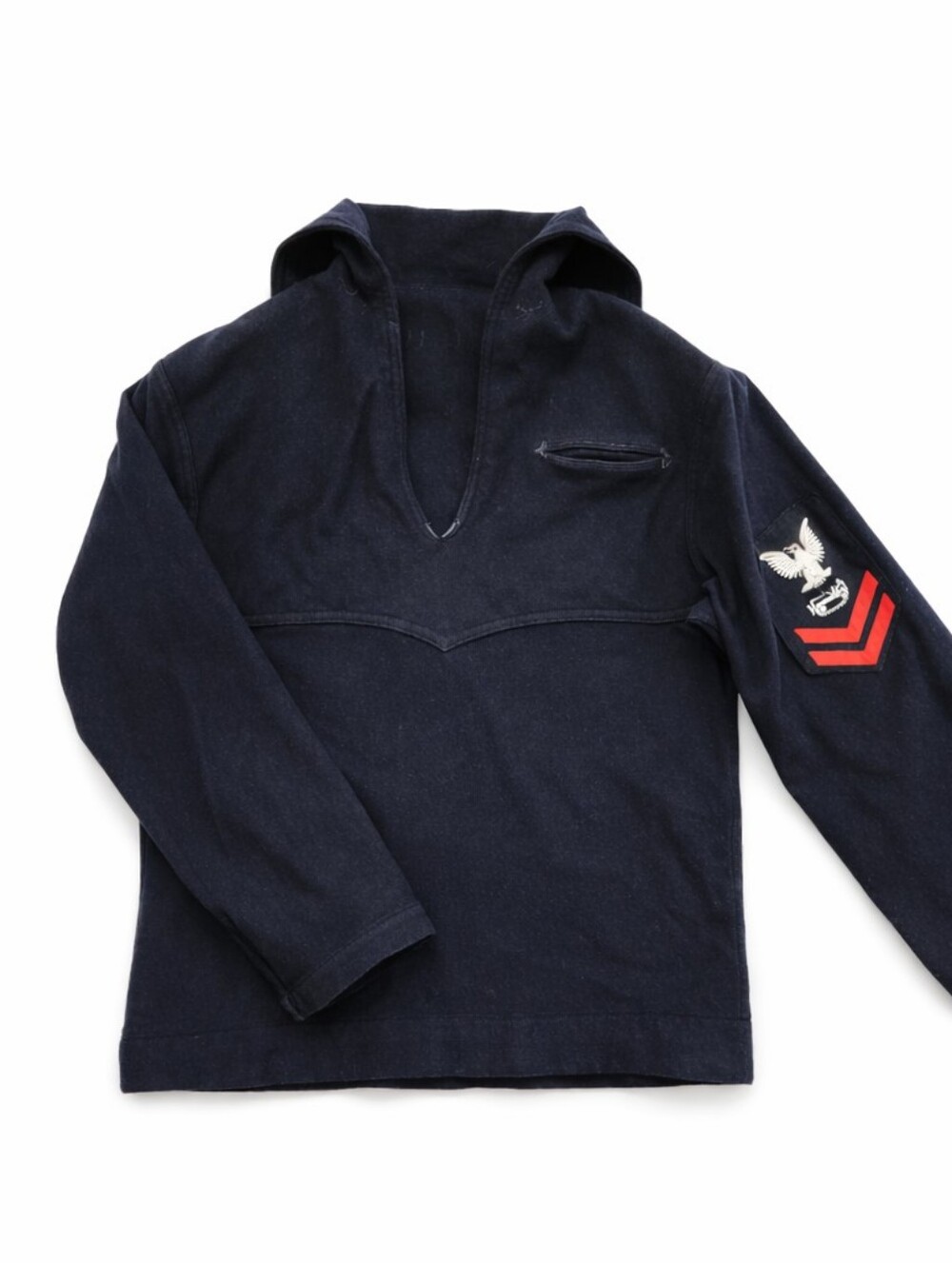 Vintage US Navy Wool Pullover Sweater Blue Sailor Youth Jumper